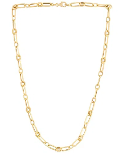 Italian Gold Paperclip Link Necklace