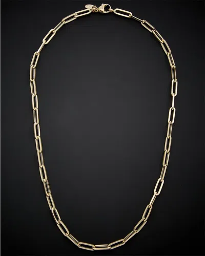 Italian Gold Paperclip Necklace