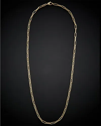 Italian Gold Paperclip Necklace