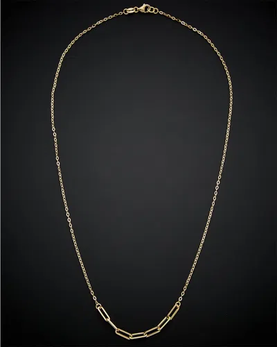 Italian Gold Paperclip Necklace