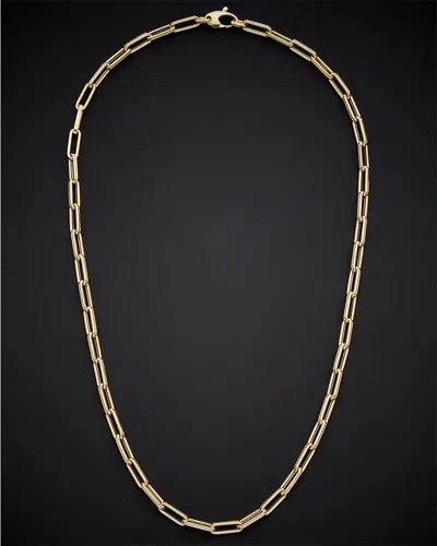 Italian Gold Paperclip Necklace In Gold