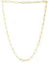 Italian Gold 14k  Paperclip Necklace