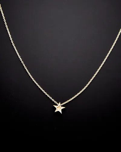 Italian Gold Petite Star Necklace