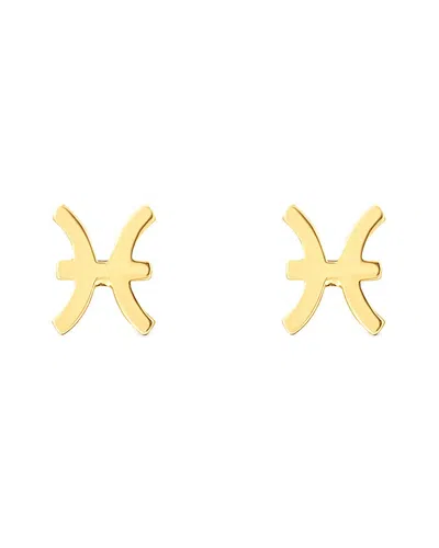 Italian Gold 14k  Pisces Earrings