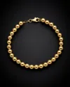 Italian Gold Polished Bead Bracelet
