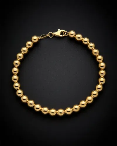 Italian Gold Polished Bead Bracelet