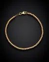 Italian Gold Polished Bead Bracelet