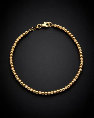 Italian Gold Polished Bead Bracelet