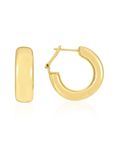Italian Gold Polished C Hoops