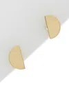 Italian Gold Polished Half Circle Studs