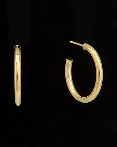 Italian Gold Polished Half Hoops