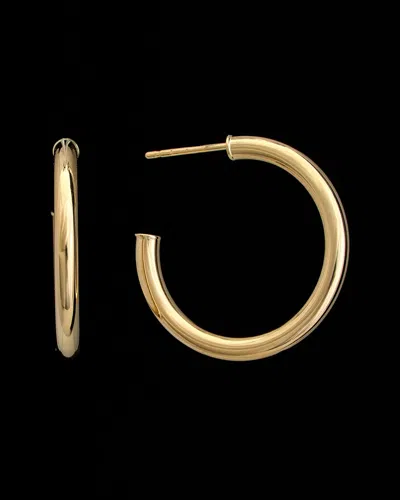 Italian Gold 14k  Polished Half Hoops