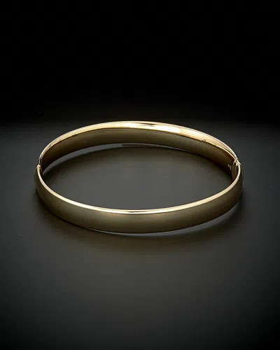 Italian Gold 14k  Polished Hinged Bangle