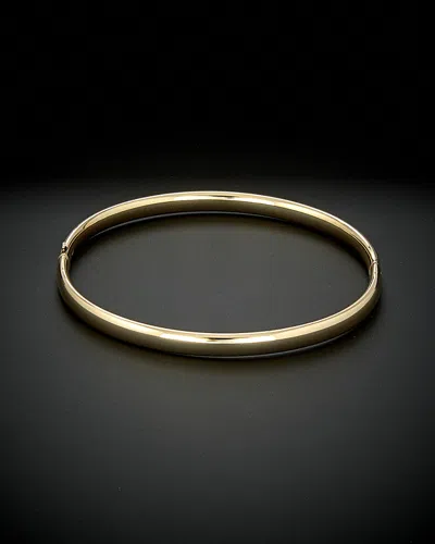 Italian Gold Polished Hinged Bangle