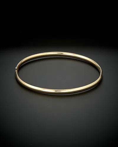 Italian Gold 14k  Polished Hinged Bangle