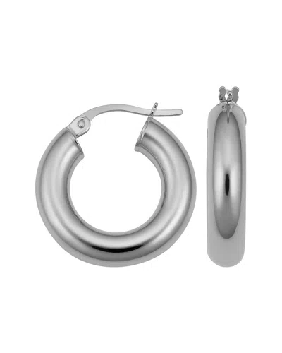Italian Gold Polished Hoops