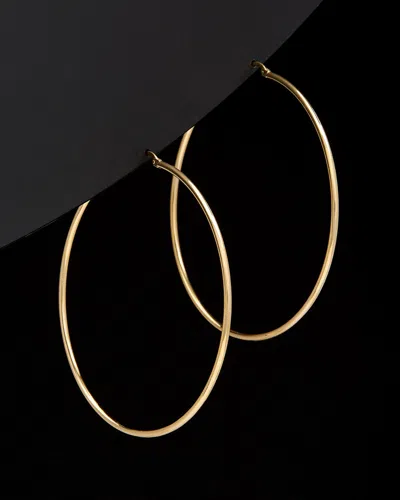 Italian Gold Polished Hoops