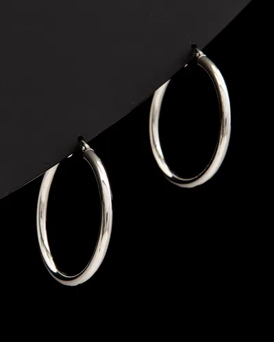 Italian Gold Polished Hoops