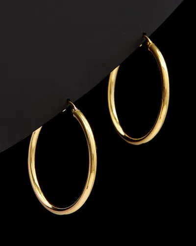 Italian Gold Polished Hoops