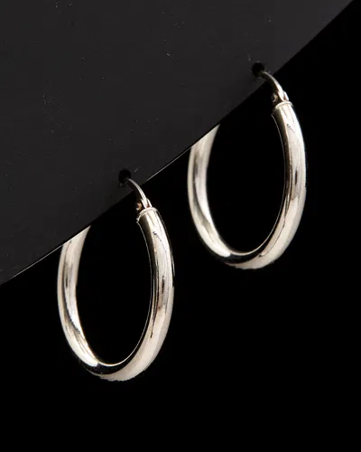Italian Gold Polished Hoops