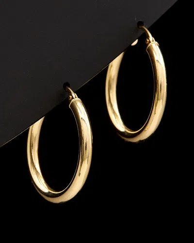 Italian Gold Polished Hoops