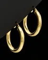 Italian Gold Polished Hoops