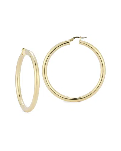 Italian Gold Polished Hoops