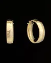 Italian Gold Polished Hoops