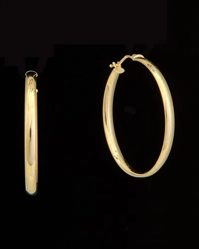 Italian Gold Polished Hoops