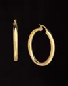 Italian Gold Polished Hoops