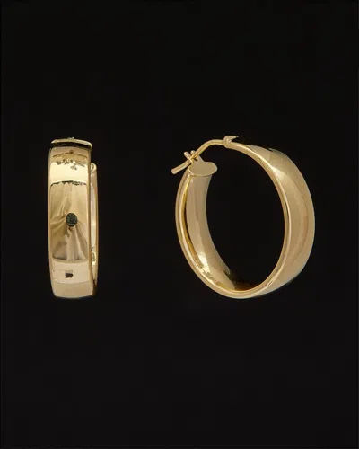 Italian Gold 14k  Polished Hoops