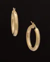 Italian Gold 14k  Polished Hoops