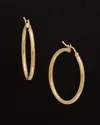 Italian Gold 14k  Polished Hoops
