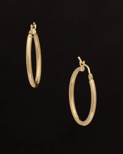 Italian Gold 14k  Polished Hoops