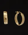 Italian Gold 14k  Polished Oval Hoops