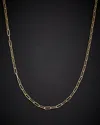 Italian Gold Polished Paperclip Chain Necklace