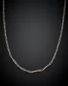 Italian Gold Polished Paperclip Chain Necklace