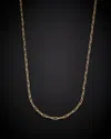 Italian Gold 14k  Polished Paperclip Chain Necklace