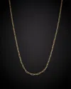 Italian Gold 14k  Polished Paperclip Chain Necklace