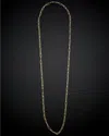 Italian Gold Polished Paperclip Necklace