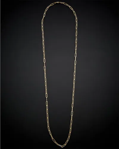 Italian Gold 14k  Polished Paperclip Necklace