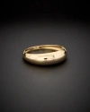Italian Gold 14k  Polished Tapered Dome Ring