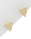 Italian Gold Polished Triangle Studs