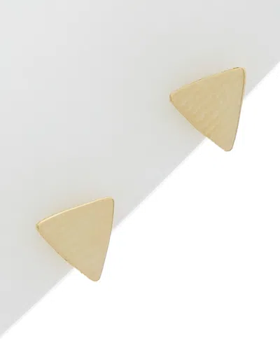 Italian Gold Polished Triangle Studs