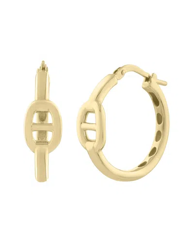 Italian Gold 14k  Puffed Mariner Earrings