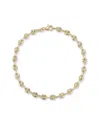 Italian Gold 14k  Puffed Mariner Link Bracelet