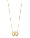 Italian Gold Puffed Mariner Link Necklace