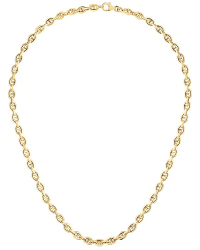 Italian Gold Puffed Mariner Necklace