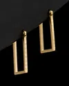 Italian Gold Rectangular Hoops