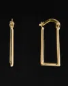 Italian Gold Rectangular Hoops